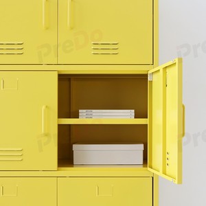 Mueble Metálico Moderno para Sala de Estar con 2 Cajones y 2 Compartimentos, Armario de Almacenamiento que Ahorra Espacio para el Hogar, Oficina o Entrada - Product Image 2