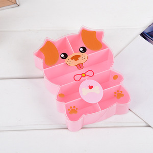 Creative Diy Handmade Beaded Jewelry Box Pink Pig Shape Foldable Storage Organizer For Kids Hair Accessories Makeup Desktop Use - Product Image 3