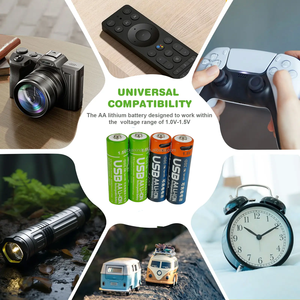 Lithium Li ion 600mwn để 3600mwh AA <span class=keywords><strong>AAA</strong></span> 1.5V pin di động loại C USB Pin 1.5V <span class=keywords><strong>AAA</strong></span> AA pin có thể sạc lại với USB Type-C - Product Image 6