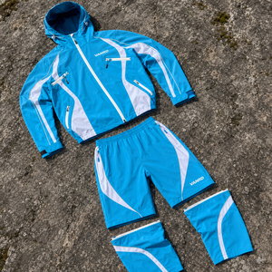 Conjunto Deportivo de Dos Piezas con Logotipo Personalizado, Chaqueta Cortavientos de Nailon y Pantalones Joggers Transpirables, Impermeables y Resistentes al Viento <span class=keywords><strong>para</strong></span> <span class=keywords><strong>Hombre</strong></span> - Product Image 1