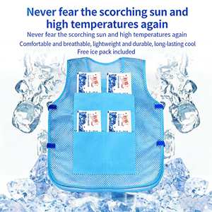Gilet Refrigerante con Pacchi Ghiaccio per L'Estate, Anti-Colpo di Calore, per <span class=keywords><strong>Lavoro</strong></span> all'Aperto e Personale di Prevenzione Epidemica - Product Image 1