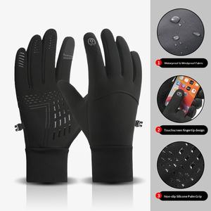 Gants thermiques en polyester pour homme, pour le cyclisme et le ski en plein air en <span class=keywords><strong>hiver</strong></span>, compatibles avec les écrans tactiles, coupe-vent, imperméables et antidérapants - Product Image 6