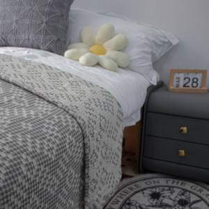 Couverture de lit de plage en jacquard teint en fil, ultra douce et résistante aux rides, chevron de diamant clair de <span class=keywords><strong>lune</strong></span>, personnalisée - Product Image 4