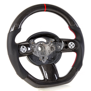 Volante de Carreras de Fibra de Carbono para Auto, para BMW <span class=keywords><strong>Mini</strong></span> Cooper S R56 R61 <span class=keywords><strong>GP</strong></span> Coupe, Volante de Fondo Plano de Fibra de Carbono - Product Image 2
