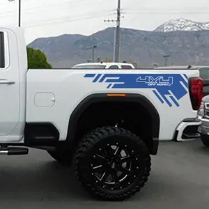 Autocollants latéraux pour carrosserie de <span class=keywords><strong>voiture</strong></span> tout-terrain 4x4, 2 pièces, compatibles avec les camionnettes, kit sport, décalcomanie en vinyle, décoration, accessoires extérieurs - Product Image 4