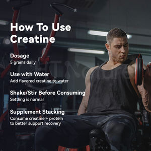 CHTNature integratori limonata ai mirtilli aromatizzato 200 maglia pura creatina monoidrato in polvere - Product Image 5