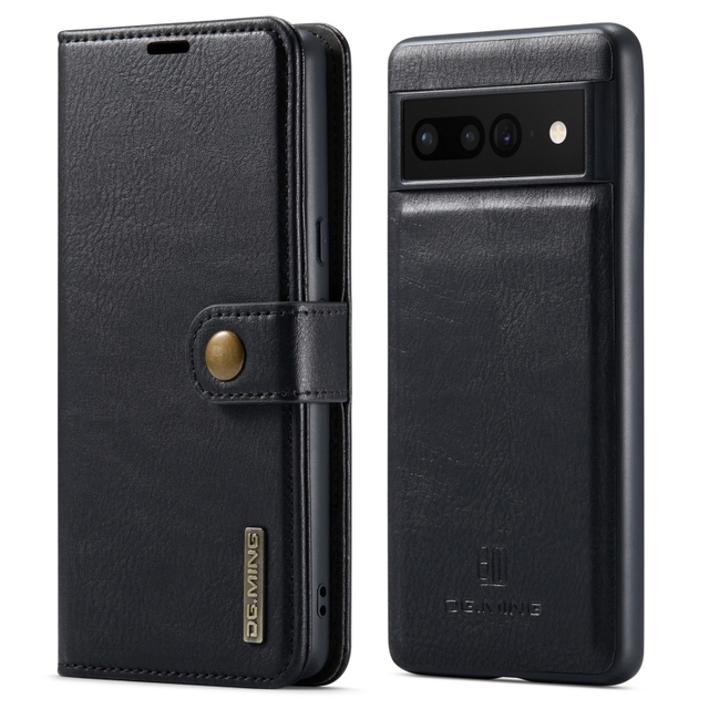 Wholesale Phonecase for Google Pixel 7 Pro Crazy Horse Texture Detachable Magnetic Leather Phone Case