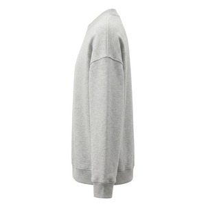 Unisex <b>White</b> Crewneck Sweatshirt Regular Fit 100% Cotton Knitted Pullover Casual Autumn Solid Color <b>Long</b> <b>Sleeve</b> <b>Top</b> - Product Image 2