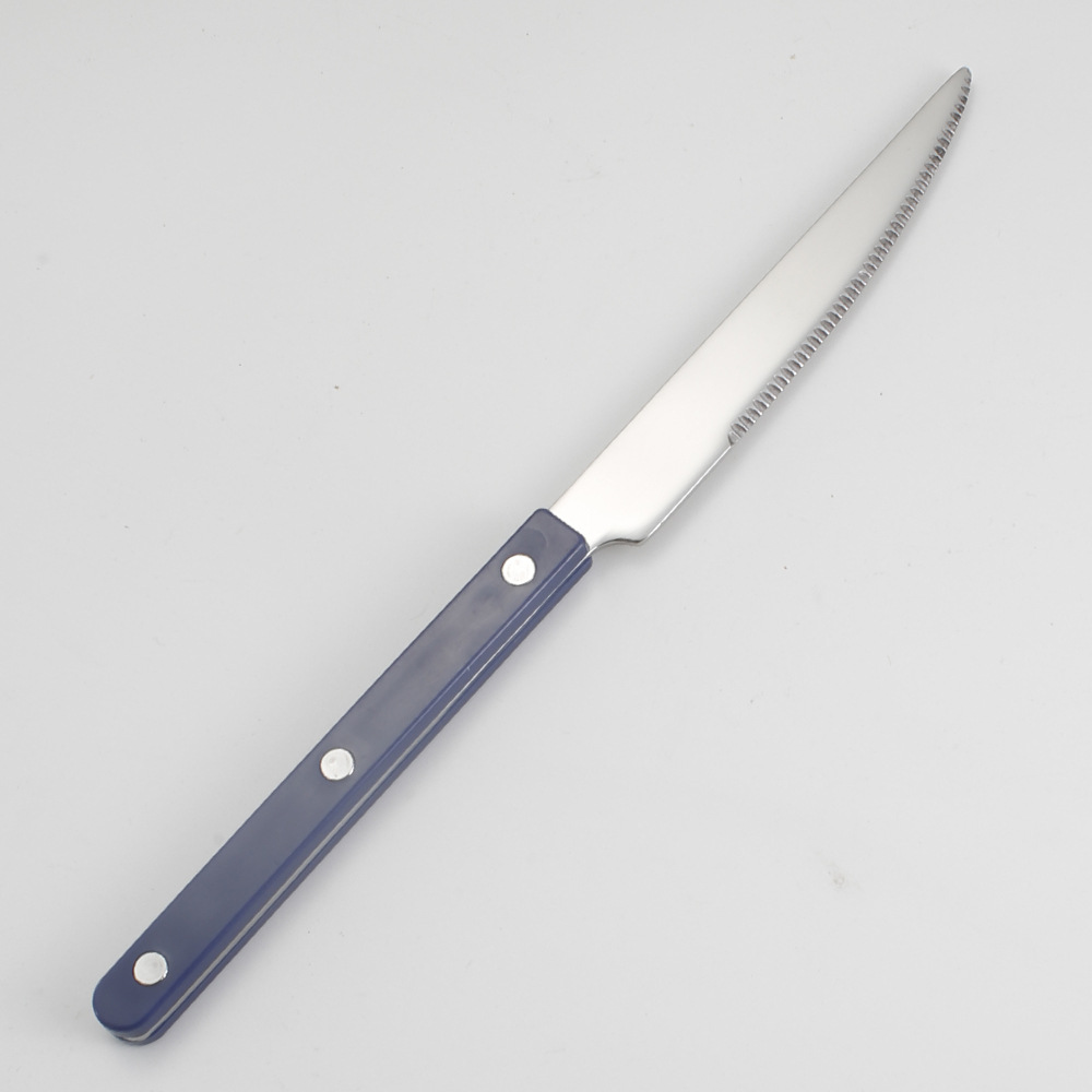 Couteau de table bleu