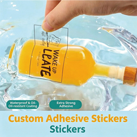 Autocollants publicitaires adhésifs, impression personnalisée, code QR transparent pour la livraison de fruits, autocollants de marque, autocollants d'étiquettes