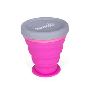 Foldable Design Easy Store Design Good Sealing Travel Water Small Silicone Folding Cup Coffee Cup Silicone Cup For Travel