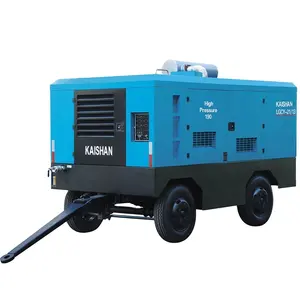 Free shipping in Russia for KAISHAN Mobile portable diesel air compressor KSCY 23/18 Model used mine drilling rig