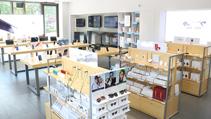 Nhà Máy may thực hiện thương hiệu điện tử cửa hàng truy cập tiếp tân thu ngân bàn thiết kế di động tốt nhất điện thoại di động cửa hàng hiển thị đồ nội thất - Product Image 3