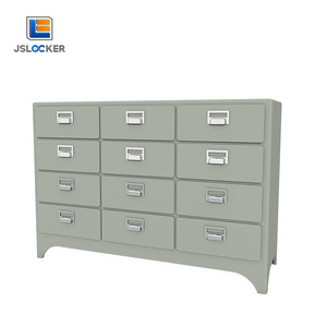 غرفة المعيشة 12 باب غرفة نوم حديثة ، خزانة جانبية معدنية ، خزانة زرقاء - Product Image 4