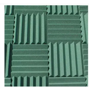 Soundproofing Acoustic Studio Foam Forest Green Color Wedge Style Panels