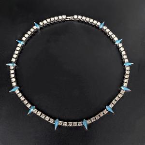 Collar de Cadena Estilo Tenis con Moissanita Negra de 5mm, Joyería Fina de Aleación, Collar <span class=keywords><strong>Wakanda</strong></span> con Diamantes VVS para Hombre, Gran Venta - Product Image 5