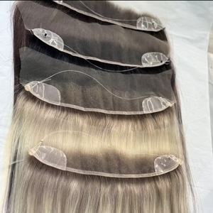 Extensions capillaires invisibles avec trame en dentelle plus fine et plus douce, clips discrets pour postiche féminin, topper <span class=keywords><strong>de</strong></span> ligne <span class=keywords><strong>de</strong></span> cheveux avec fil halo - Product Image 5
