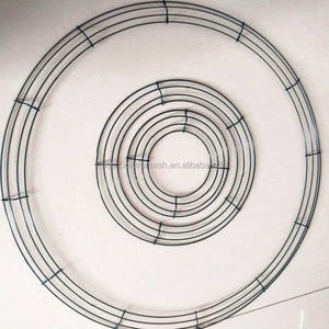 حجم كبير 24 بوصة إطار معدني إطار إكليل قاعدة إكليل لعيد الميلاد ديكور باب معلق - Product Image 2