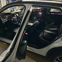 Accessoires de mise à niveau pour Volkswagen T-ROC 2018-2022, kit d'éclairage ambiant LED dynamique à 18 lumières, éclairage intérieur 12V