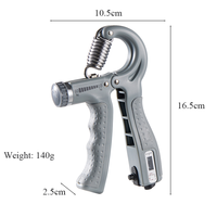 Micogo Custom Color Auto Counter Muscle Developer Hand Gripper avec résistance réglable pour la musculation, la rééducation à domicile et l'entraînement en salle de sport