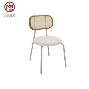 Conjunto de muebles de mesa y silla para restaurante, tienda de té, cafetería comercial con asientos largos de cuero de madera maciza cuadrada Vintage - Product Image 6