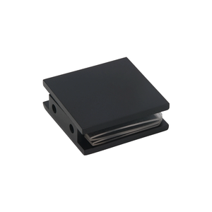 מעקה נירוסטה מרובעת מעקה זכוכית קליפ מקלחת ציר זכוכית זכוכית מהדלת שחור לקלחת דלת מקלחת - Product Image 1