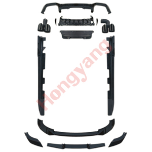 Bodykit Spoiler anteriore con griglia di ricambio per Auto serie <span class=keywords><strong>BMW</strong></span> <span class=keywords><strong>X4</strong></span> G02 modificato in 2022 Samurai nero <span class=keywords><strong>X4</strong></span> + - Product Image 1