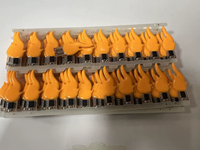20 pièces LED à filament 3V à effet de flamme vacillante, pour décoration DIY, ampoule de lampe bougie, accessoires de diode, puce COB