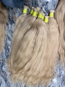 Paquete de Cabello Humano Rubio 613 y Extensiones de Cabello Virgen con Ondas Suaves para la Elaboración de Pelucas, Estilismo de Salón y Uso Estético - Product Image 1