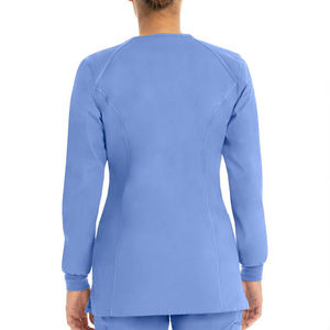 2021 alta calidad enfermera Scrubs uniformes conjuntos de moda médico Spandex estiramiento venta al por mayor uniformes de Hospital - Product Image 2