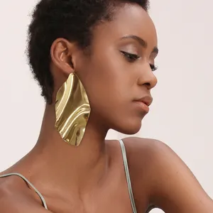 GDJWRI popular factory wholesale luxury fashion african traditional jewelry gold accessories big earrings women