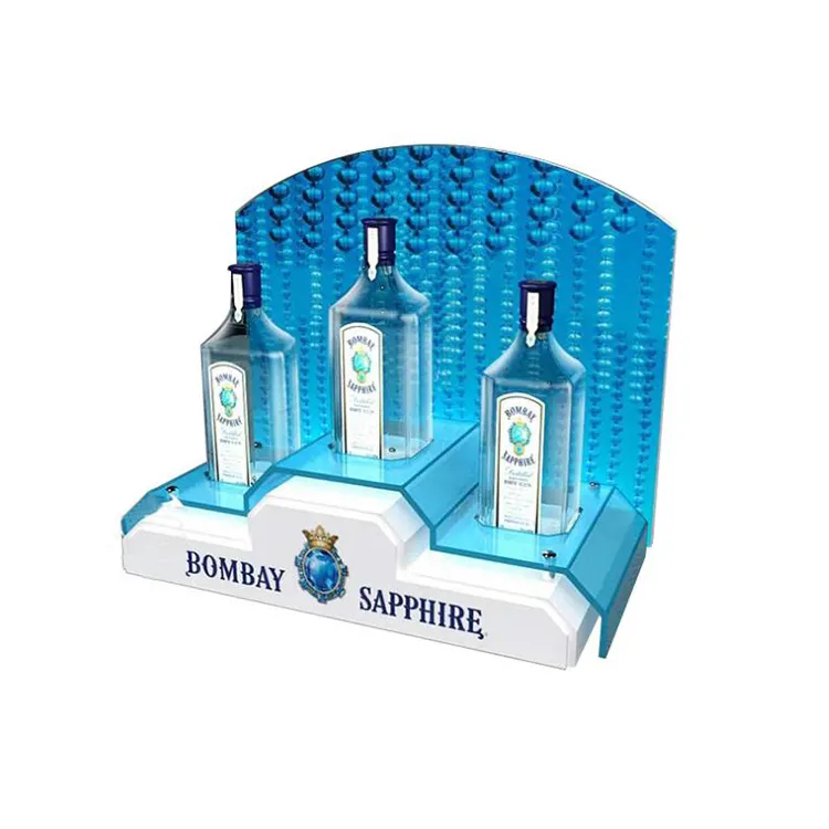 custom counter wine bottle glorifier display rack acrylic product promotion display stand