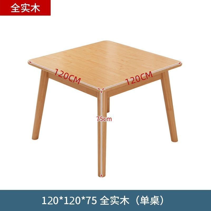 Mesa individual de 120 cm x 120 cm (madera maciza)