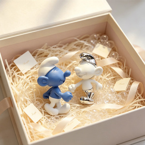 Set di Statuette in Resina dei <span class=keywords><strong>Puffi</strong></span>, Ornamento per Scrivania e Interni Auto, Statua di Personaggi dei Cartoni Animati per Fan di Anime, Decorazione per Casa e Tavolo, Regalo Souvenir - Product Image 6