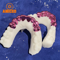 Dents Hip Hop en émail blanc Grillz Top 6 Bottom 6 Design classique Grillz