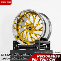 Jantes forgées personnalisées en aluminium 6061-T6, deux pièces, concaves profondes, de 17 à 24 pouces, 5x114.3 5x120.65 5x127, chromées polies, pour Toyota Camry