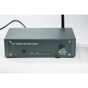 100W x2 TPA3116 BT V5.0 Home Audio Stereo 2-Kanal-Verstärkerempfänger Mini-HiFi-Klasse D Verbesserter integrierter Verstärker für Lautsprecher