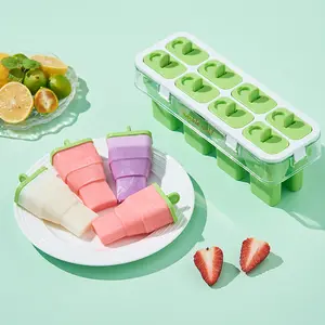 Mới Gấp Nhanh Ice Cream Khuôn DIY Dễ Dàng Để Loại Bỏ Silicone Ice Khuôn Nhà Làm Khối Popsicle Khuôn Với Thiết Kế Mới OEM Hoặc Odm