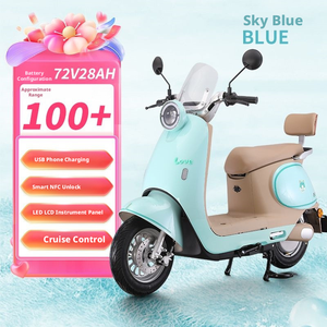 Scooter Elettrico <span class=keywords><strong>Rosa</strong></span> Carino da 60V per Donne, Ciclomotore a Lunga Autonomia per il Pendolarismo Quotidiano - Product Image 5
