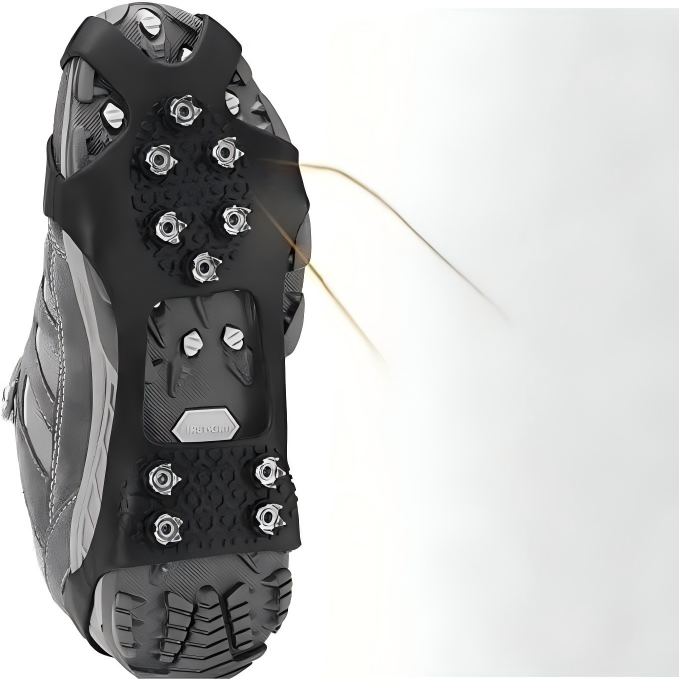 Clou en acier à 10 dents, noir [taille L, une paire] 40-45