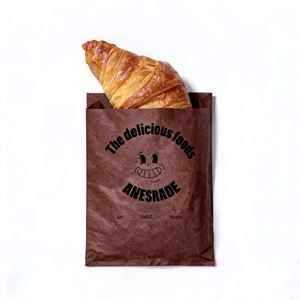 Sacs en papier brun de qualité alimentaire, papiers enduits, papier sulfurisé, feuilles de papier résistantes à la graisse, sacs d'emballage, sacs à biscuits imprimés sur mesure - Product Image 3