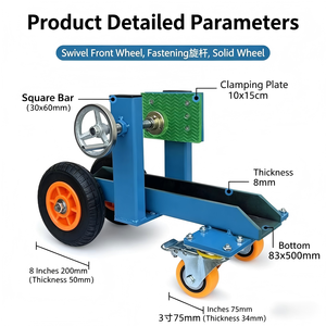 Chariot de manutention de tôles de qualité industrielle, conception à roues universelles, adapté au déplacement <span class=keywords><strong>des</strong></span> tôles - Product Image 4