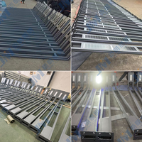 Lampadaire LED multi-têtes pour cour, fabrication directe usine, production sur mesure selon plans, en aluminium