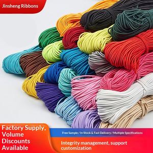 Latex Core Round 30mm Elastic Rope 2.5mm Colorful Elastic Band Rubber Band Cuff <b>Trampoline</b> Rope High Elastic DIY Multi-purpose - Product Image 2