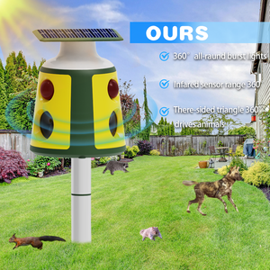 Pengusir Hama Ultrasonik Tenaga Surya SAIJZEK untuk Luar Ruangan, Pengusir Ular, Tikus, Tikus, Kelelawar, dan Kucing - Product Image 1