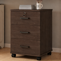 Meuble de rangement de bureau écologique à 3 tiroirs, en bois durable, avec tiroirs de classement sur pieds, vente directe usine