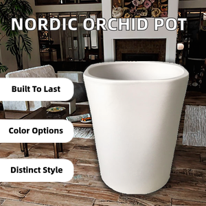 Maceta Cuadrada de Cerámica Mate de Estilo Nórdico Contemporáneo, Color Personalizado, Decoración para el Hogar, Maceta para Orquídeas y Plantas Verdes - Product Image 2