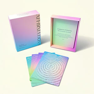 بطاقات تأكيد إيجابية مستوحاة من ورق اللعب بطباعة مخصصة مع بطاقة ألعاب مخصصة للأطفال - Product Image 1