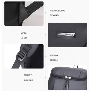 Ustom aoking-mochila impermeable de viaje para hombre, bolso de viaje de 17 pulgadas para estudiantes - Product Image 6