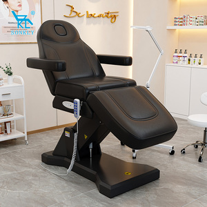 SONKLY Cama Facial Eléctrica Profesional de Cuero Sintético con 3 Motores Eléctricos, Lujosa para Clínica de Cosmetología - Product Image 1